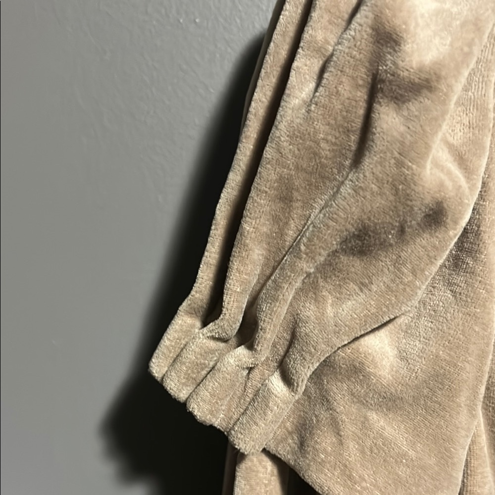 Vintage Y2K Juicy Couture Tan Hooded Zip-Up Jacket hoodie - Picture 5 of 11